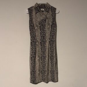 Women’s Calvin Klein Black and white Snake Print Midi Dress Sz. S